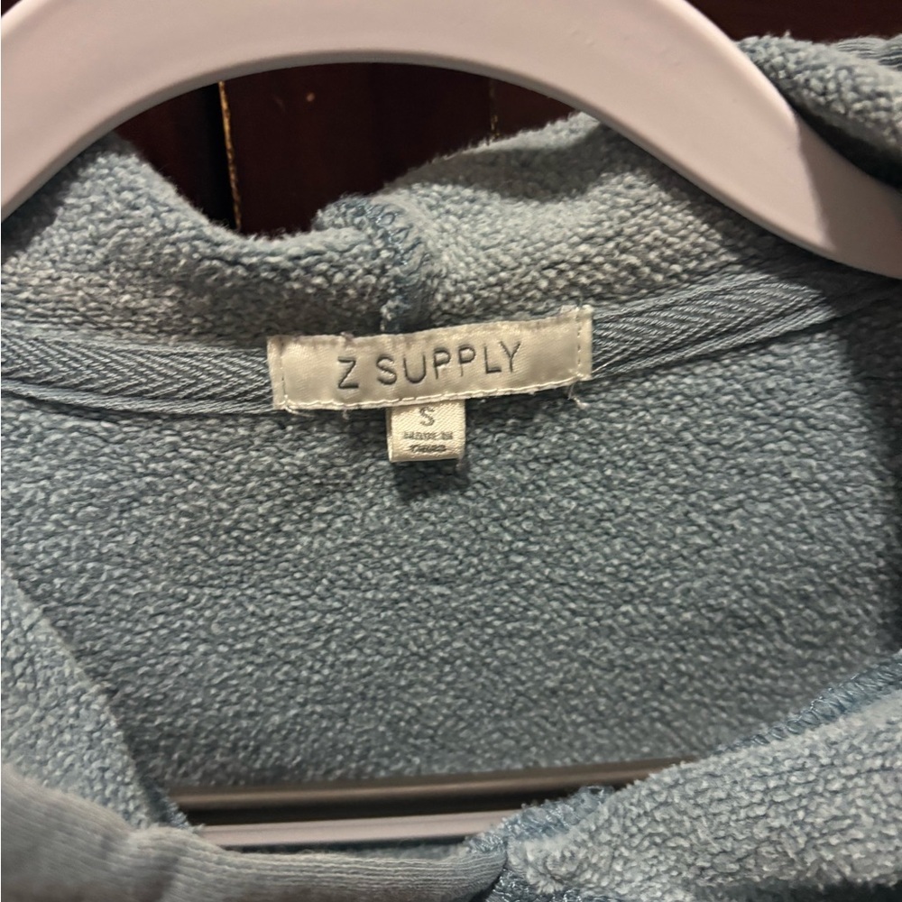 Z Supply slate blue Cropped Hoodie - Picture 2 of 6